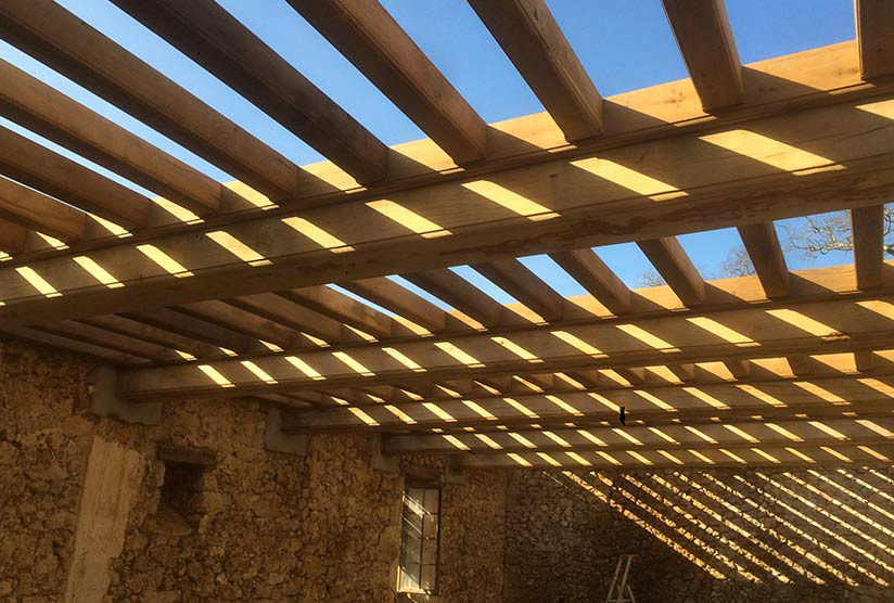 Charpente traditionnelle à Périgueux